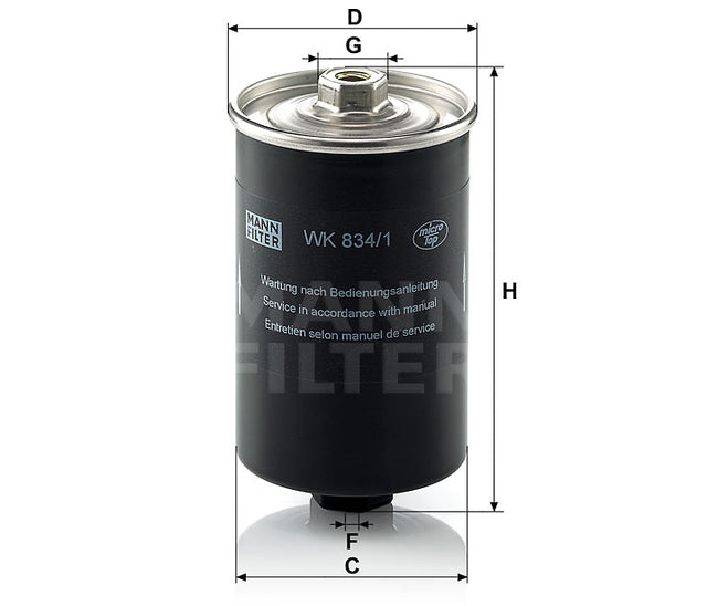 WK 834/1 fuel filter