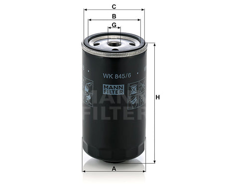 WK 845/6 fuel filter