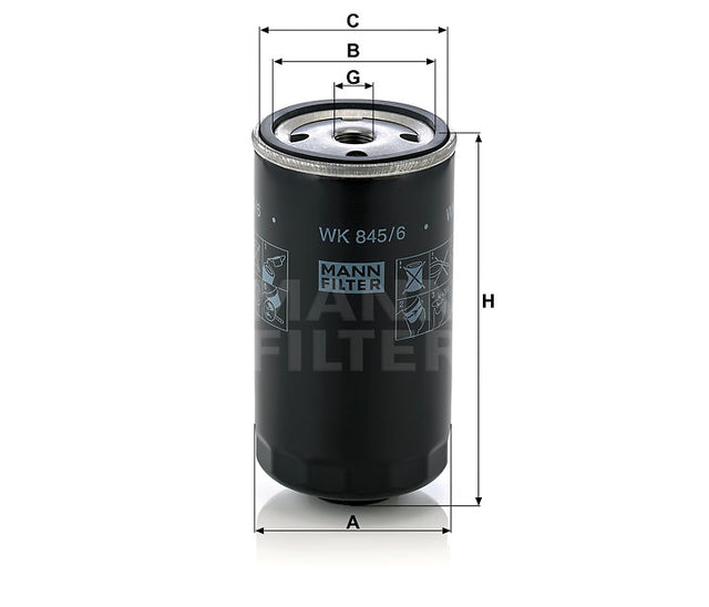 WK 845/6 fuel filter