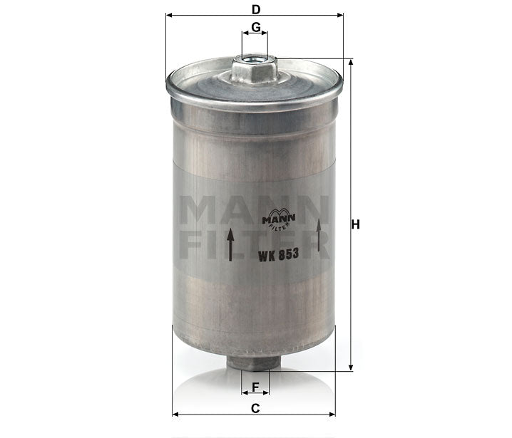 WK 853 fuel filter spin-on