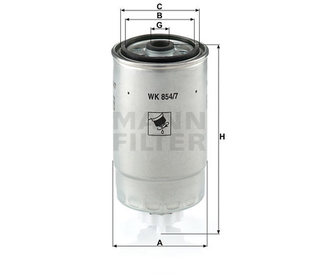 WK 854/7 fuel filter