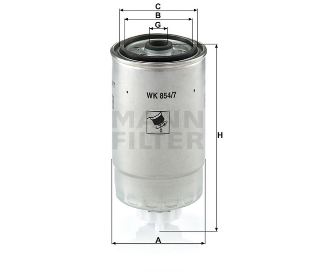 WK 854/7 fuel filter