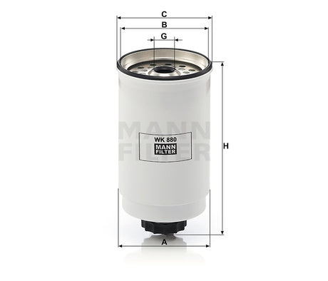 WK 880 fuel filter
