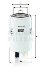 WK 9040 fuel filter spin-on