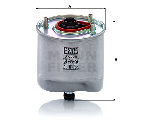 WK 9046 fuel filter in-line