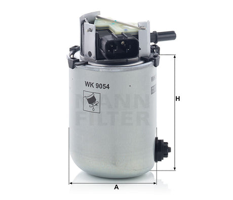 WK 9054 fuel filter in-line