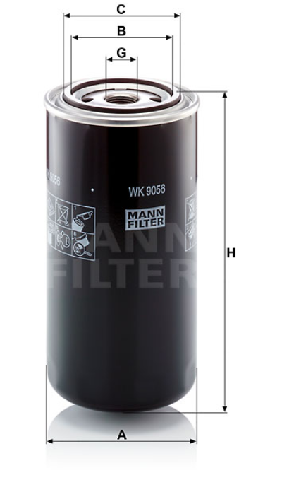 WK 9056 fuel filter spin-on