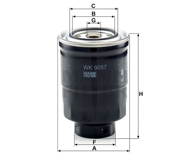 WK 9057 z fuel filter spin-on