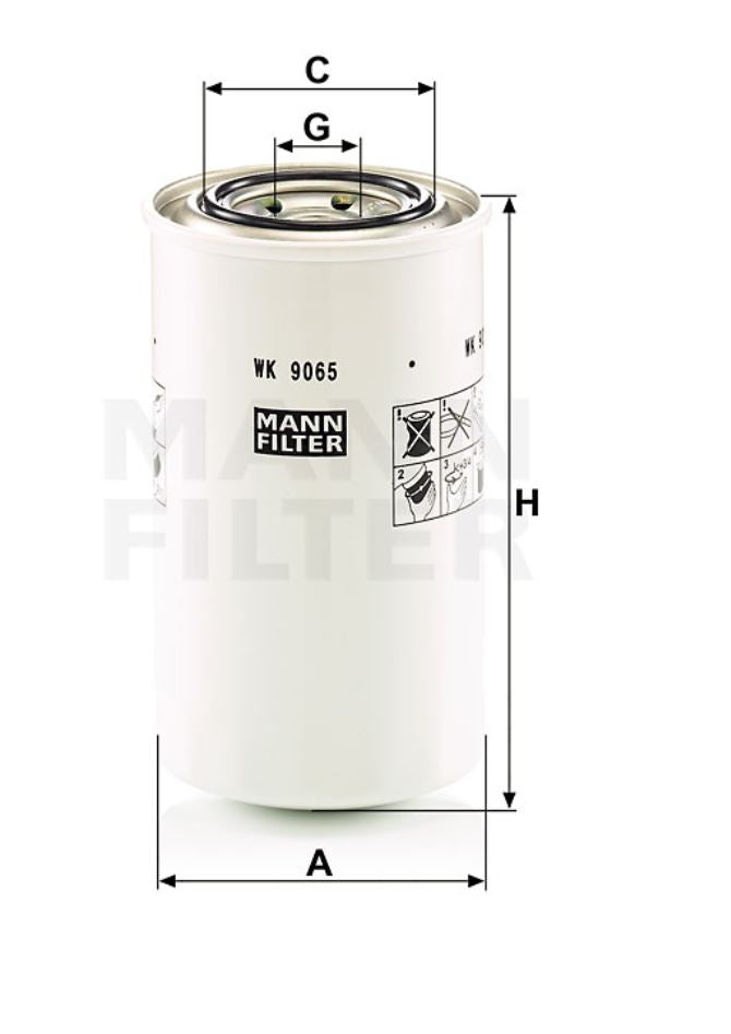 WK 9065 fuel filter (spin-on)