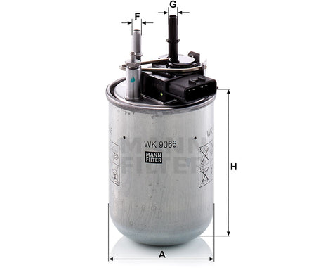 WK 9066 fuel filter in-line