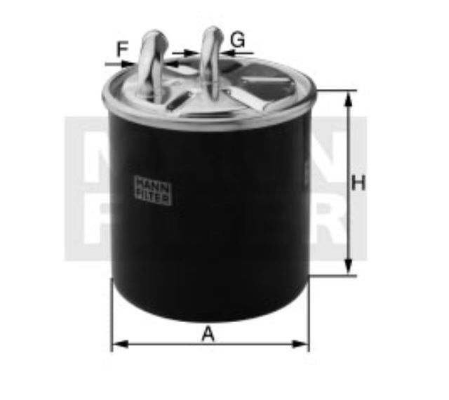 WK 9080 fuel filter in-line