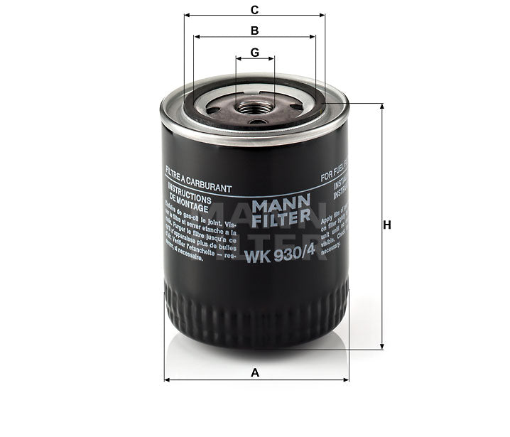 WK 930/4 fuel filter