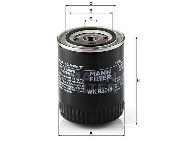 WK 930/4 fuel filter