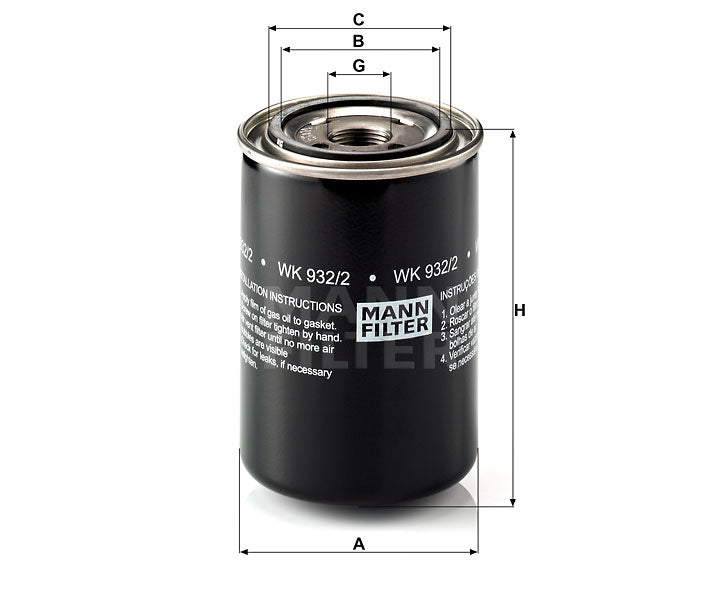 WK 932/2 fuel filter