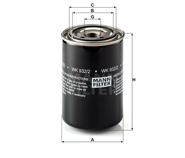 WK 932/2 fuel filter