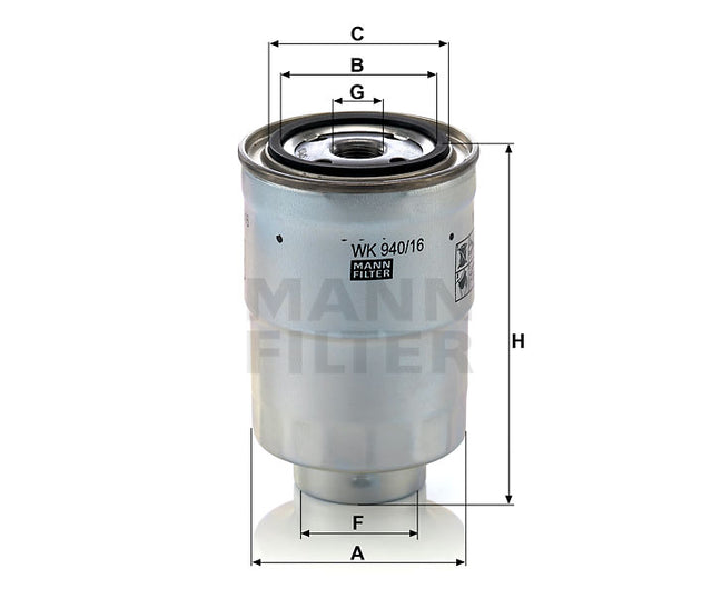 WK 940/16 x fuel filter spin-on