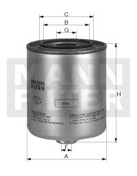 WK 940/6 x fuel filter spin-on