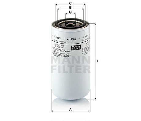 WK 952/3 fuel filter