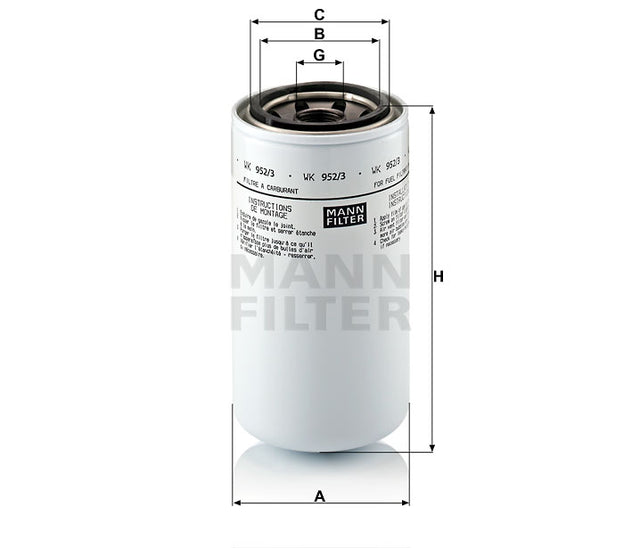 WK 952/3 fuel filter