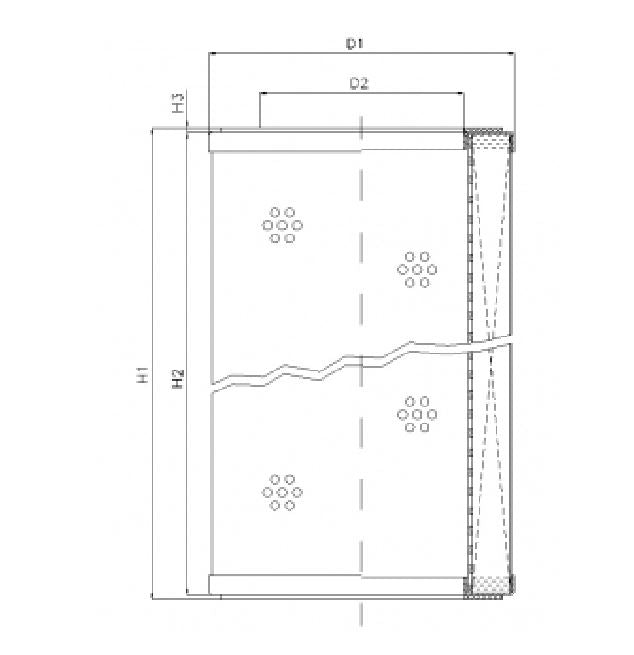 WP286 hydraulic filter element