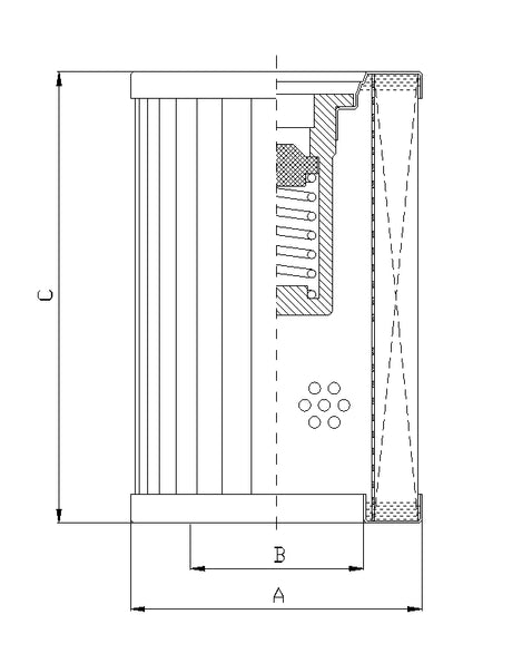 WP292 hydraulic filter element