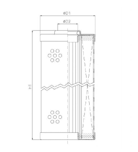 WP354 hydraulic filter element