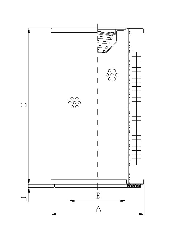 WP375 hydraulic filter element
