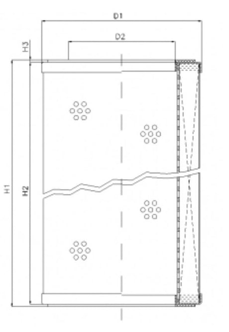 WP379 hydraulic filter element