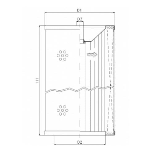 WP399 hydraulic filter element