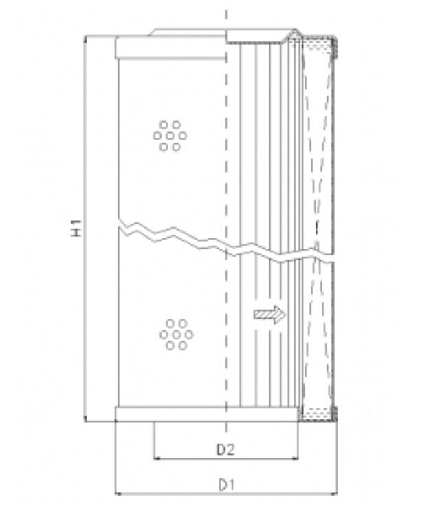 WP402 hydraulic filter element