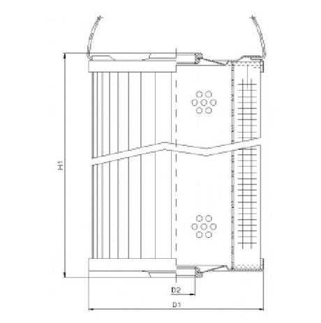 WP449 hydraulic filter element