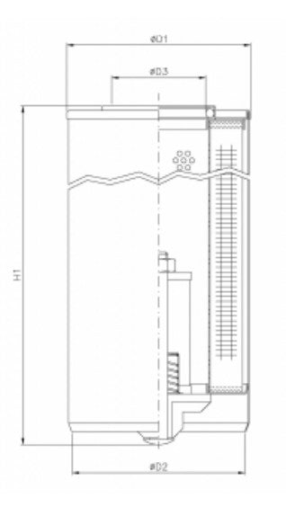 WP460 hydraulic filter element