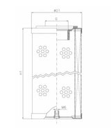 WP485 air filter element