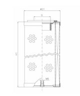 WP500 air filter element
