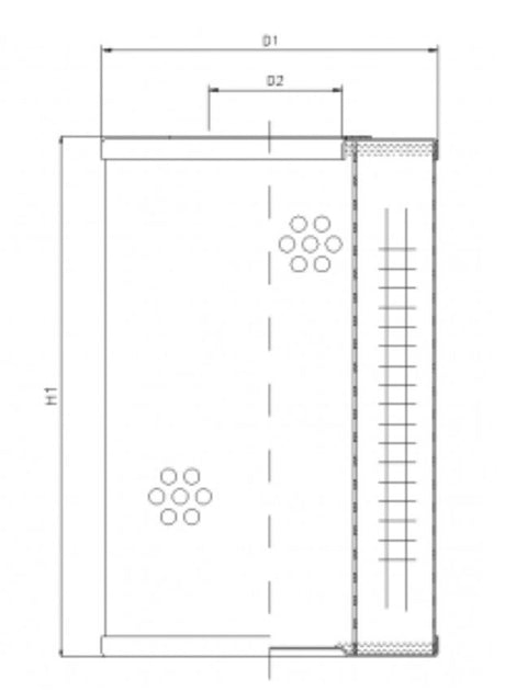WP523 hydraulic filter element