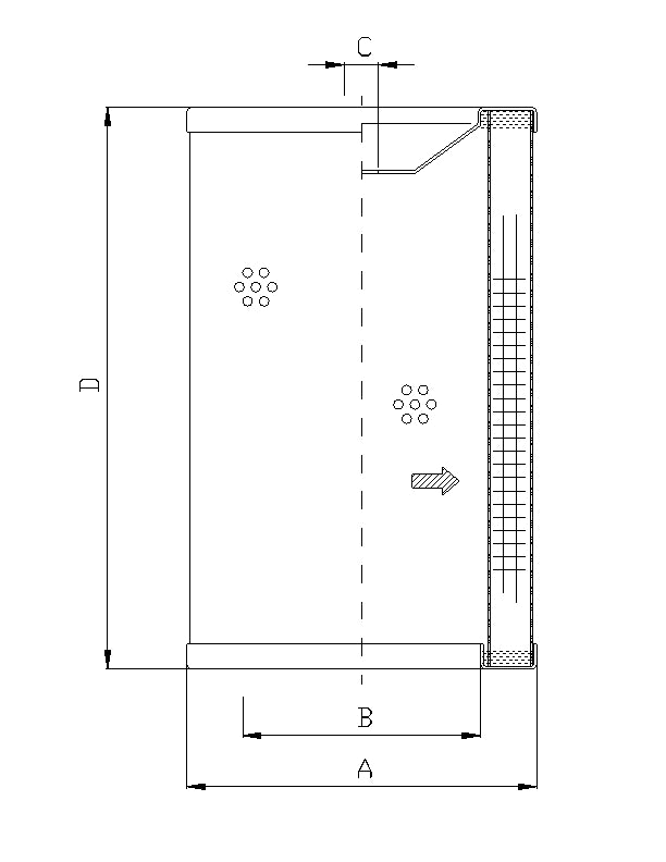 WP532 hydraulic filter element