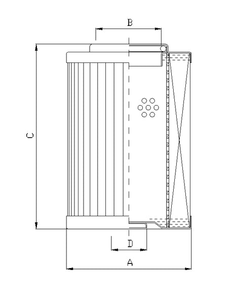 WP534 hydraulic filter element