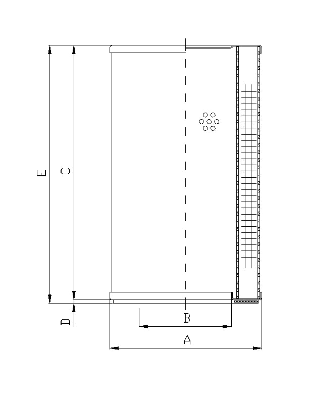 WP549 hydraulic filter element