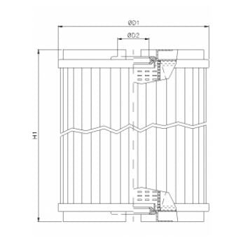WP606 oil filter element