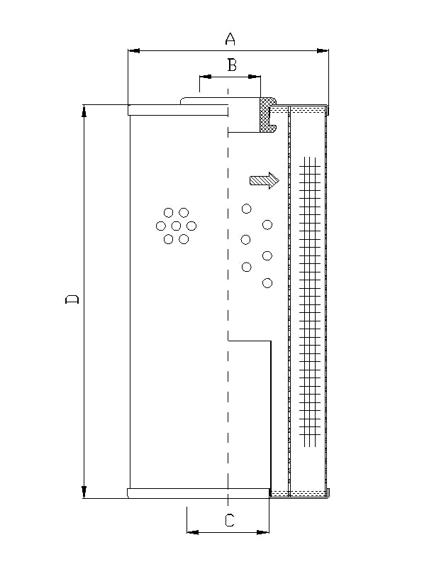 WP681 hydraulic filter element