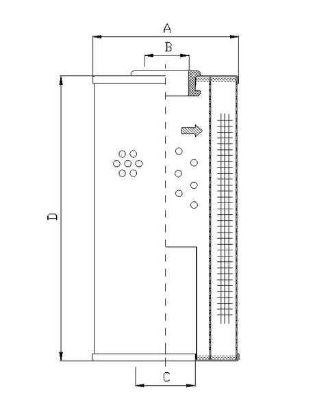 WP681 hydraulic filter element