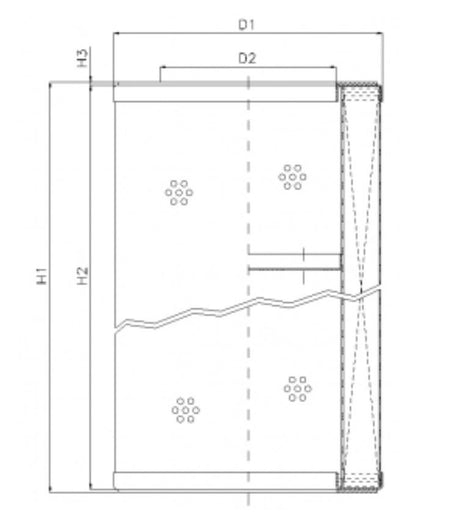 WP742 hydraulic filter element