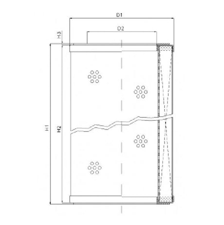 WP744 hydraulic filter element