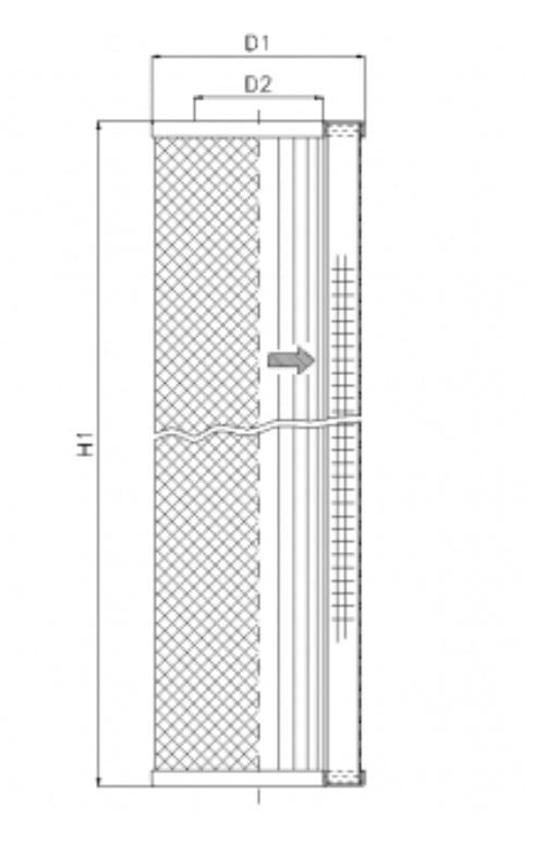 WP763 hydraulic filter element