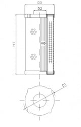 WP794 hydraulic filter element