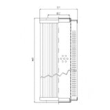 WP843 hydraulic filter element