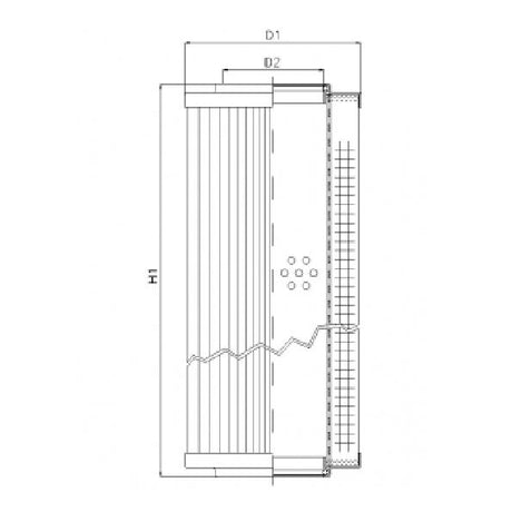 WP843 hydraulic filter element