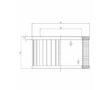 WP870 air filter element