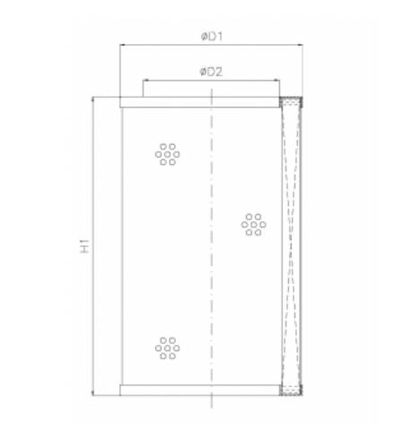 WP877 hydraulic filter element