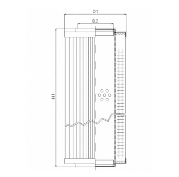 WP884 hydraulic filter element